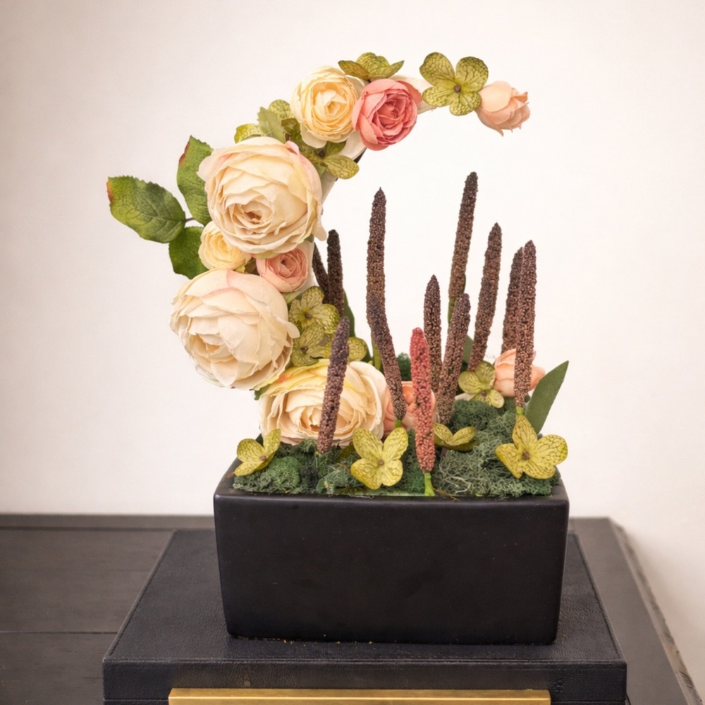 Custom floral Ramadan decor.